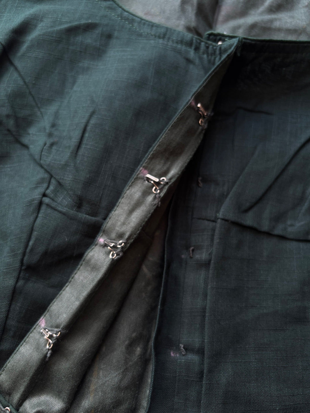Green hand painted blouse
