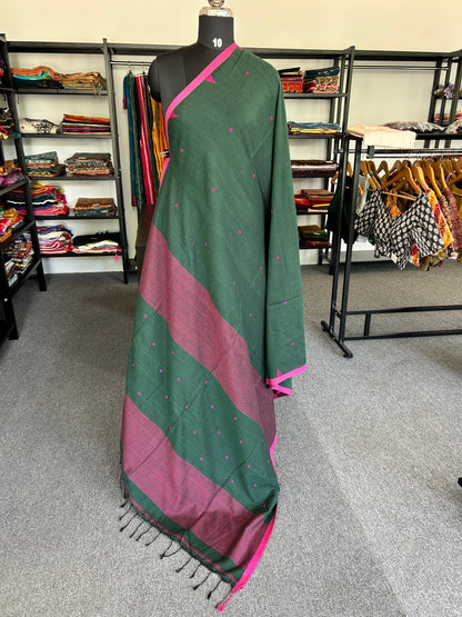 GREEN JAMDANI SAREE