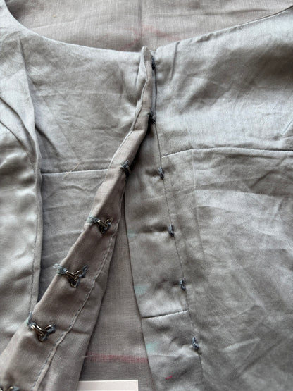 Grey Embroidered blouse