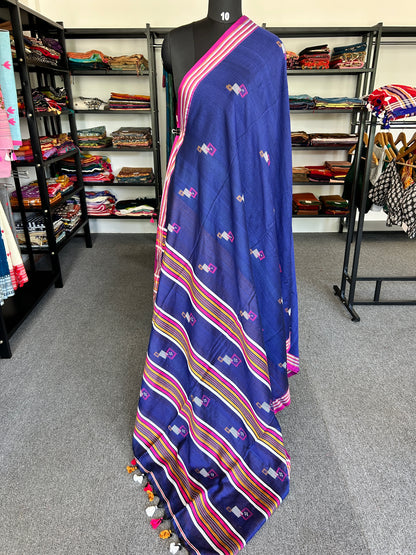 BLUE JAMDANI SAREE