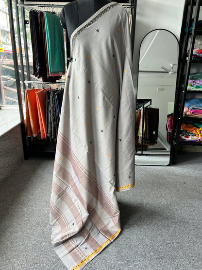 GREY DHANIAKHALI SAREE