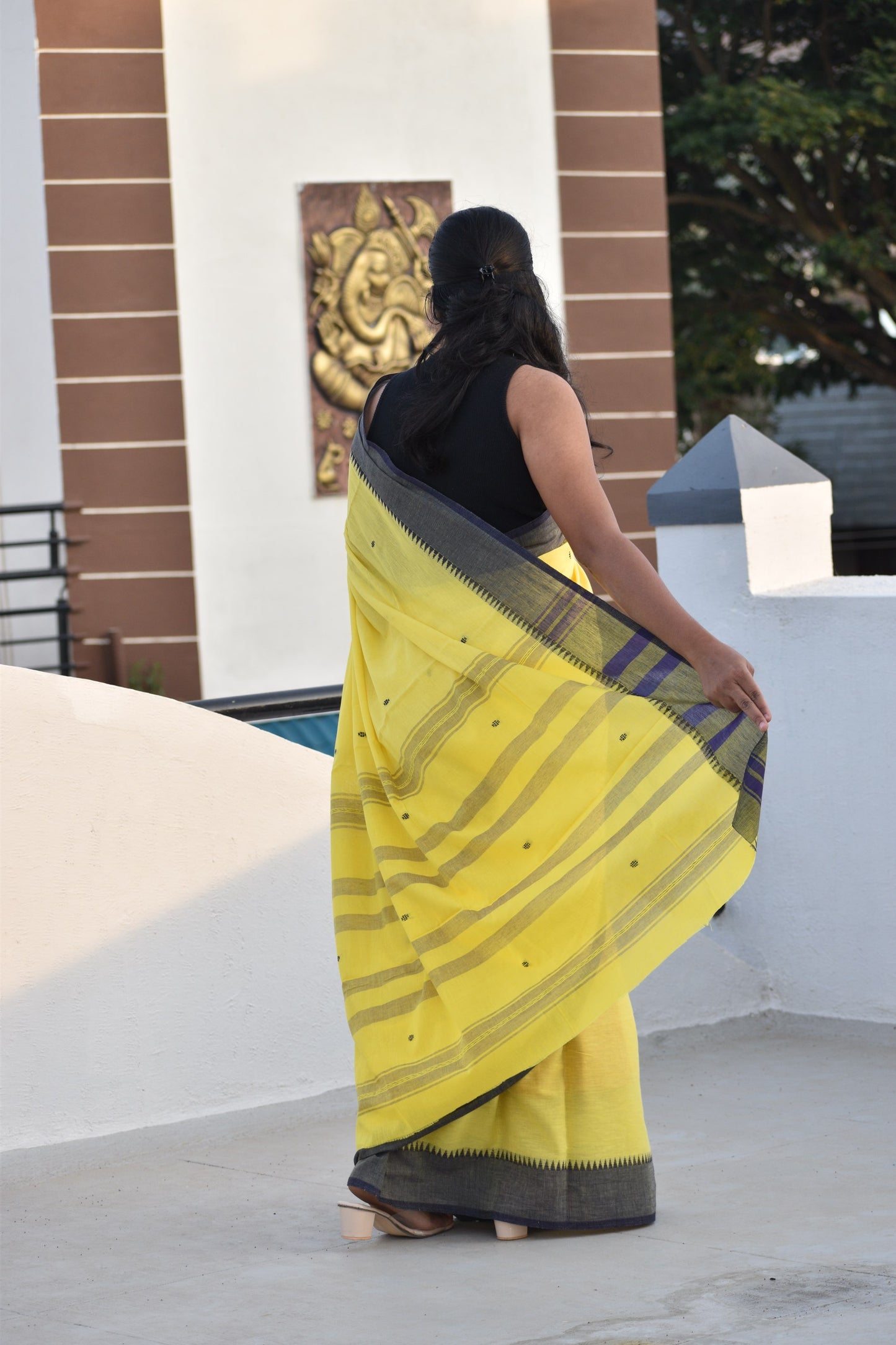 YELLOW DHANIAKHALI SAREE