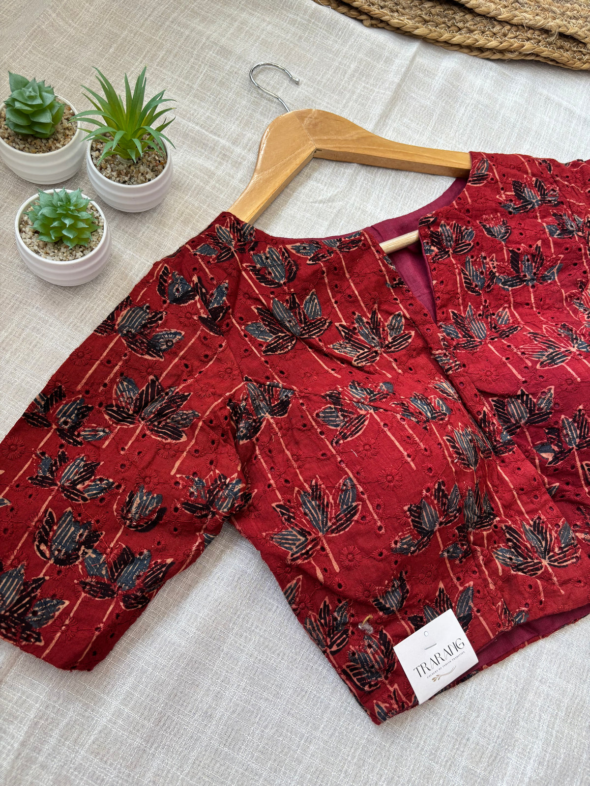 MARRON HAKOBA BLOUSE