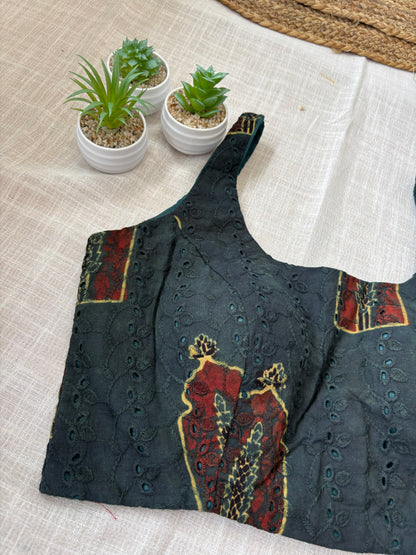 GREEN HAKOBA BLOUSE