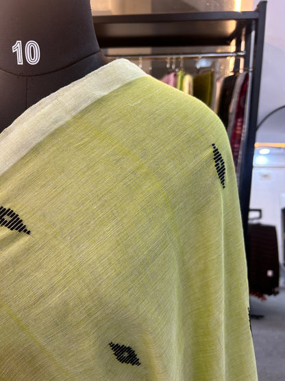 GREEN MUL JAMDANI SAREE