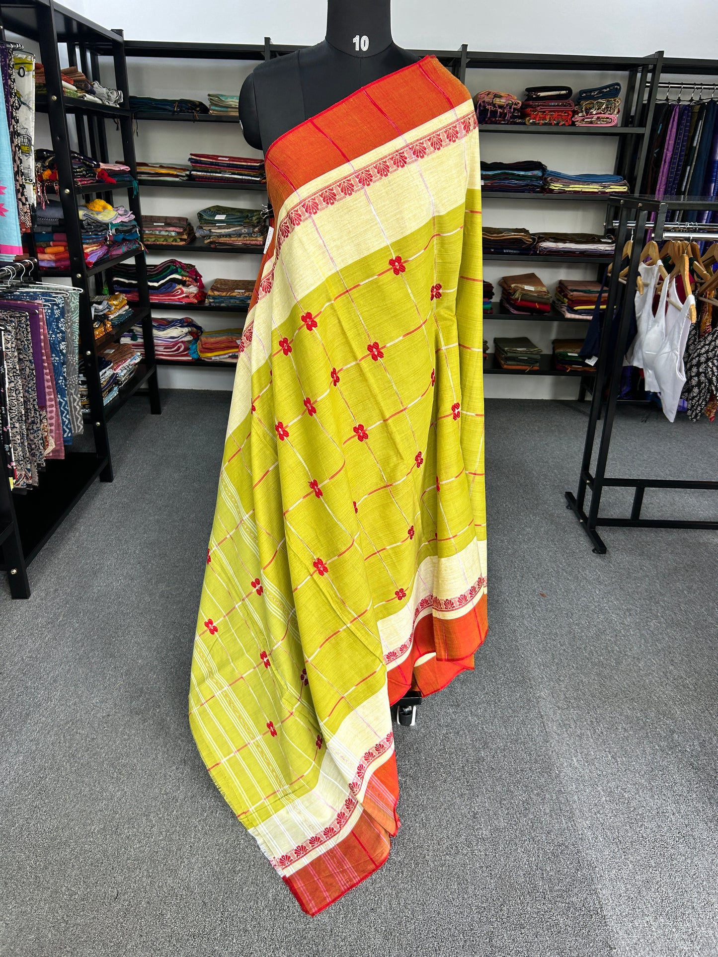 GREEN DHANIAKHALI SAREE