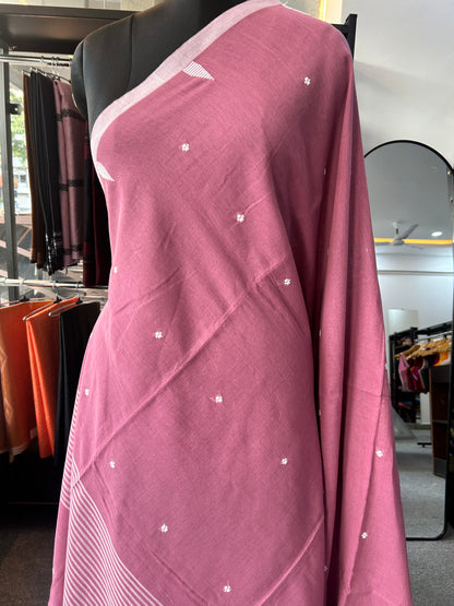 PINK JAMDANI SAREE