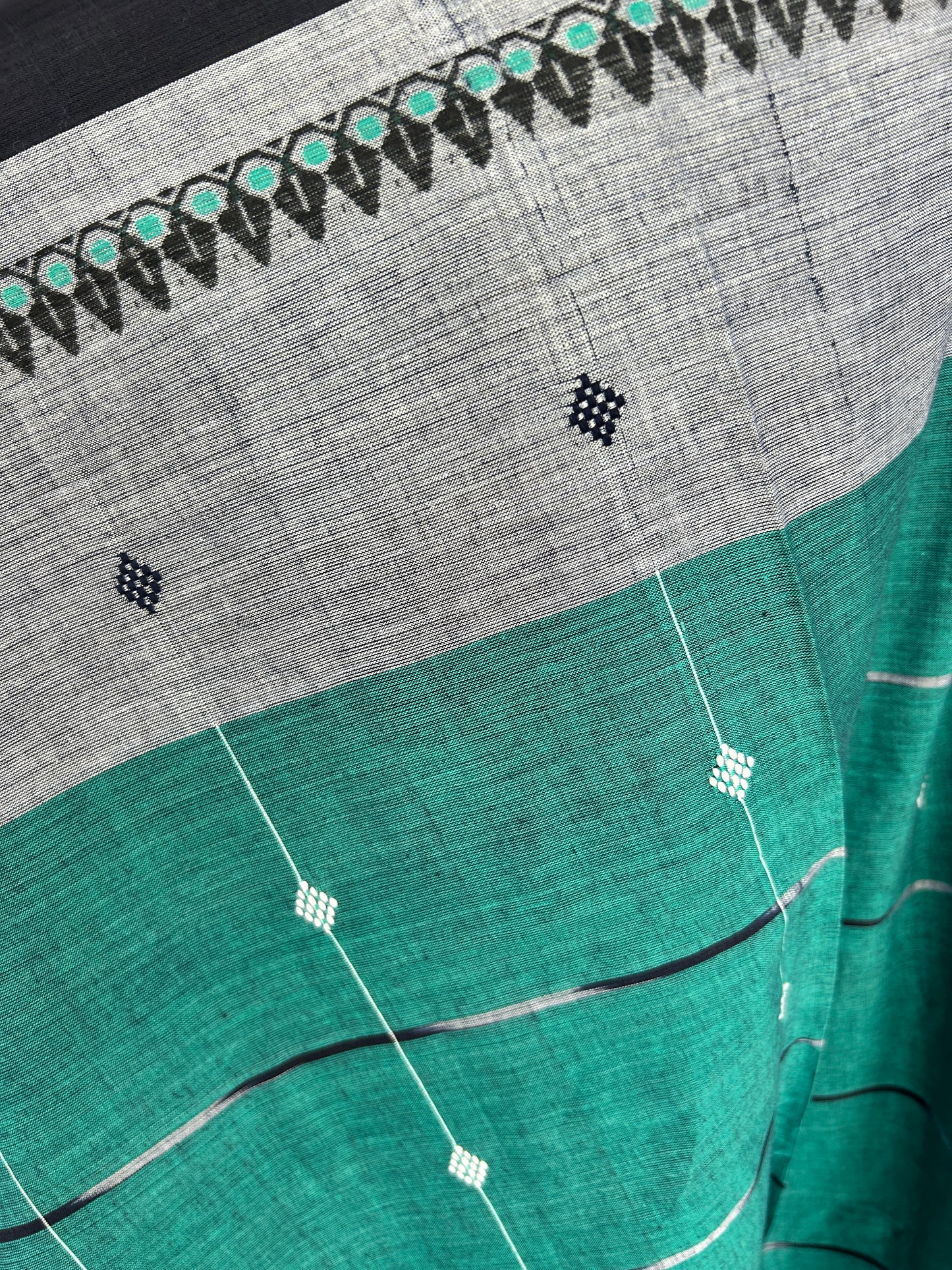 GREEN DHANIAKHALI SAREE