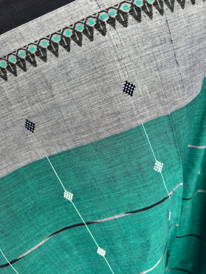 GREEN DHANIAKHALI SAREE