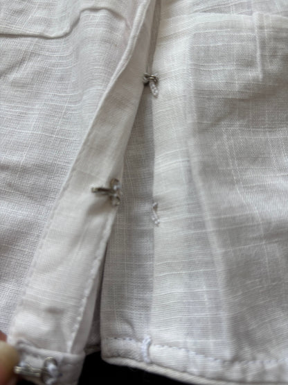 WHITE EMBROIDERED  BLOUSE