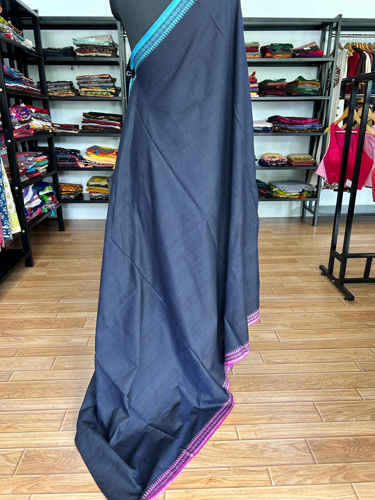 BLACK DHANIAKHALI SAREE