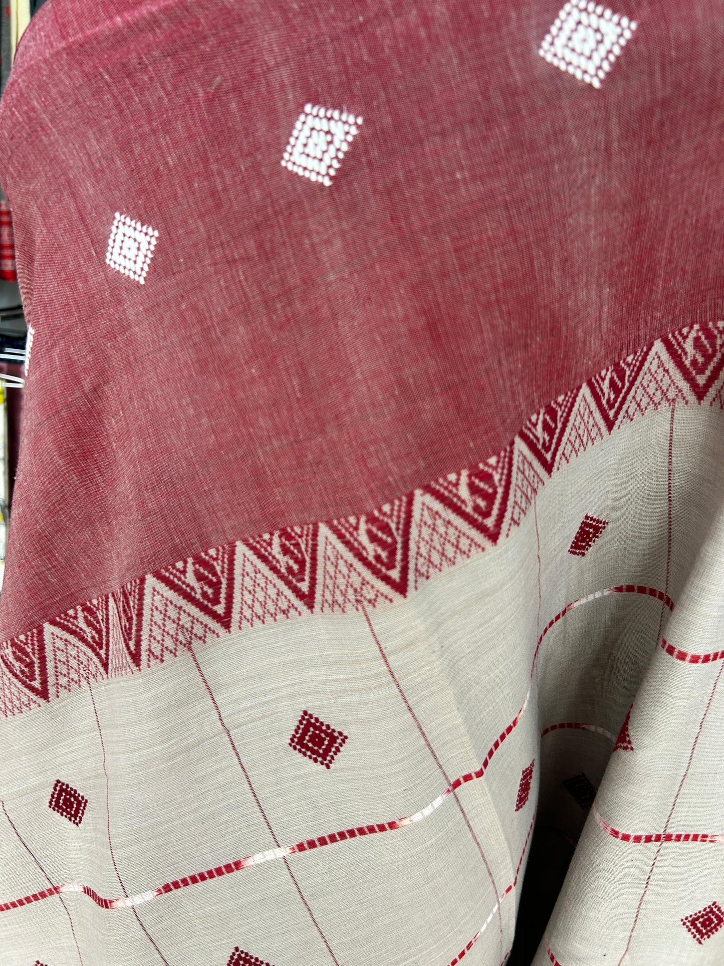 BROWN DHANIAKHALI SAREE