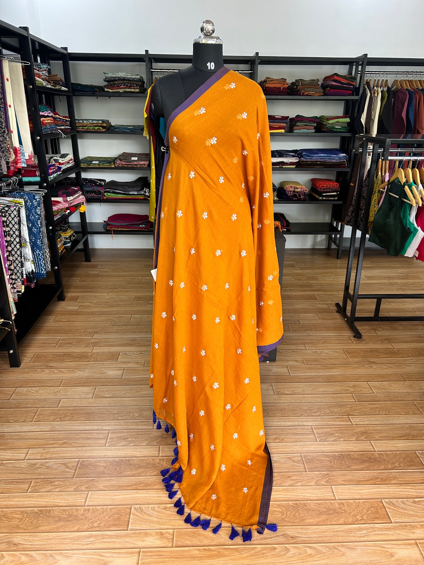 ORANGE MUL SAREE