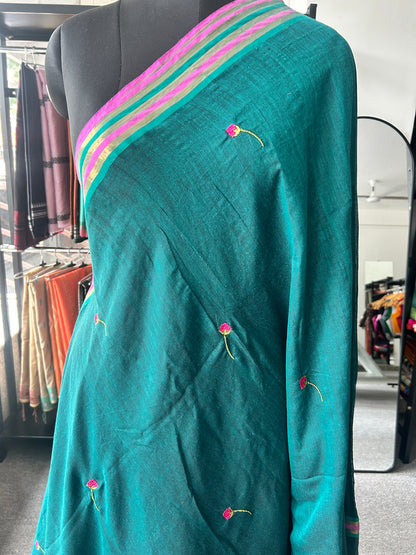 GREEN MUL SAREE