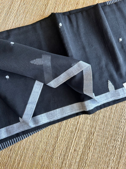 BLACK JAMDANI SAREE