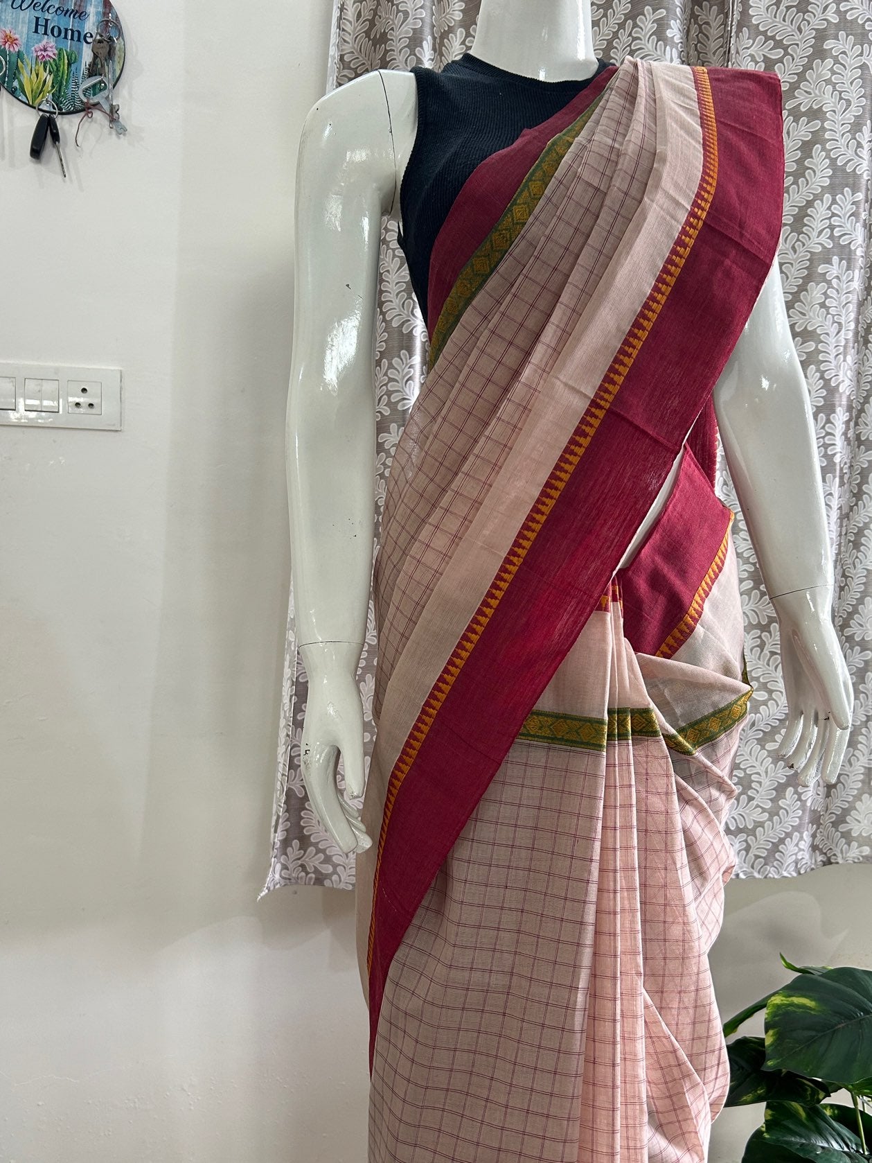 BROWN NARAYANPET SAREE