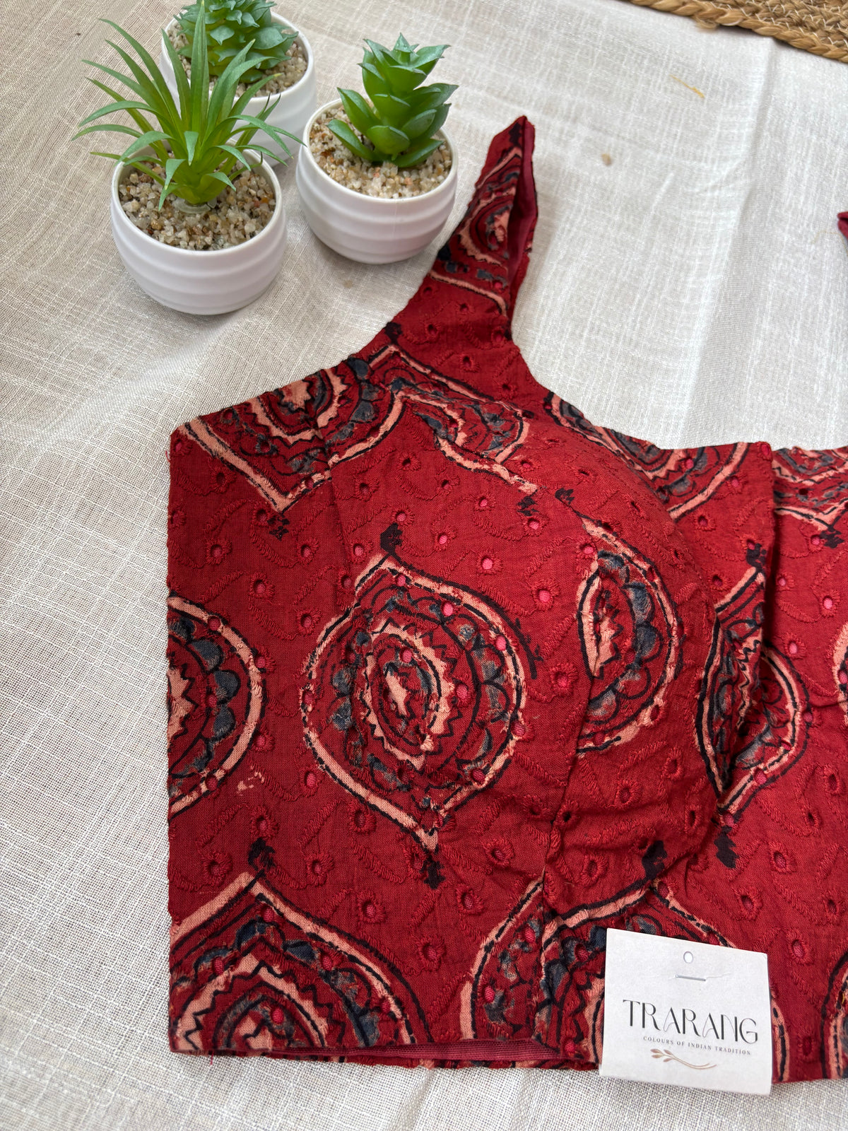MAROON HAKOBA BLOUSE