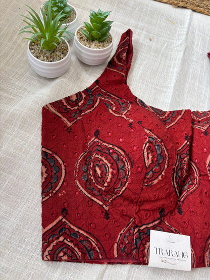 MAROON HAKOBA BLOUSE