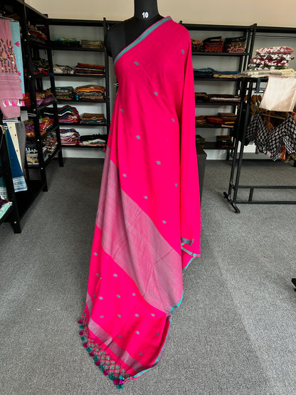 PINK JAMDANI SAREE