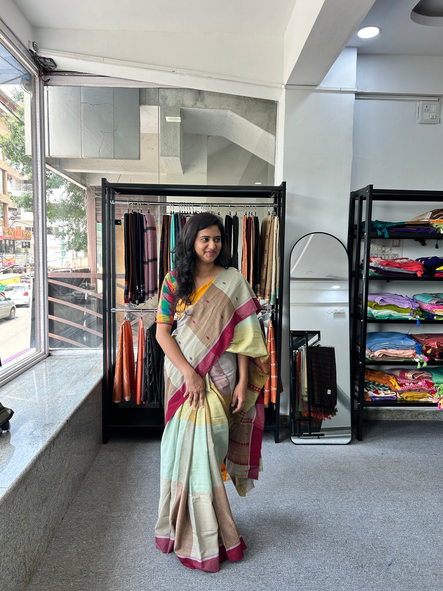 CHECKS DHANIAKHALI SAREE
