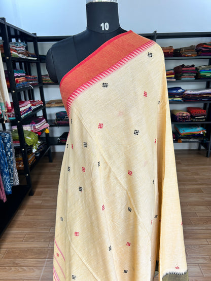 YELLOW DHANIAKHALI SAREE