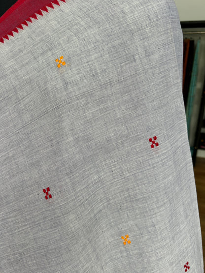 GREY DHANIAKHALI SAREE