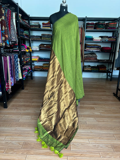 GREEN ACRYLIC SAREE