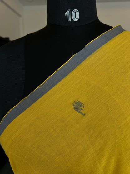 YELLOW JAMDANI SAREE