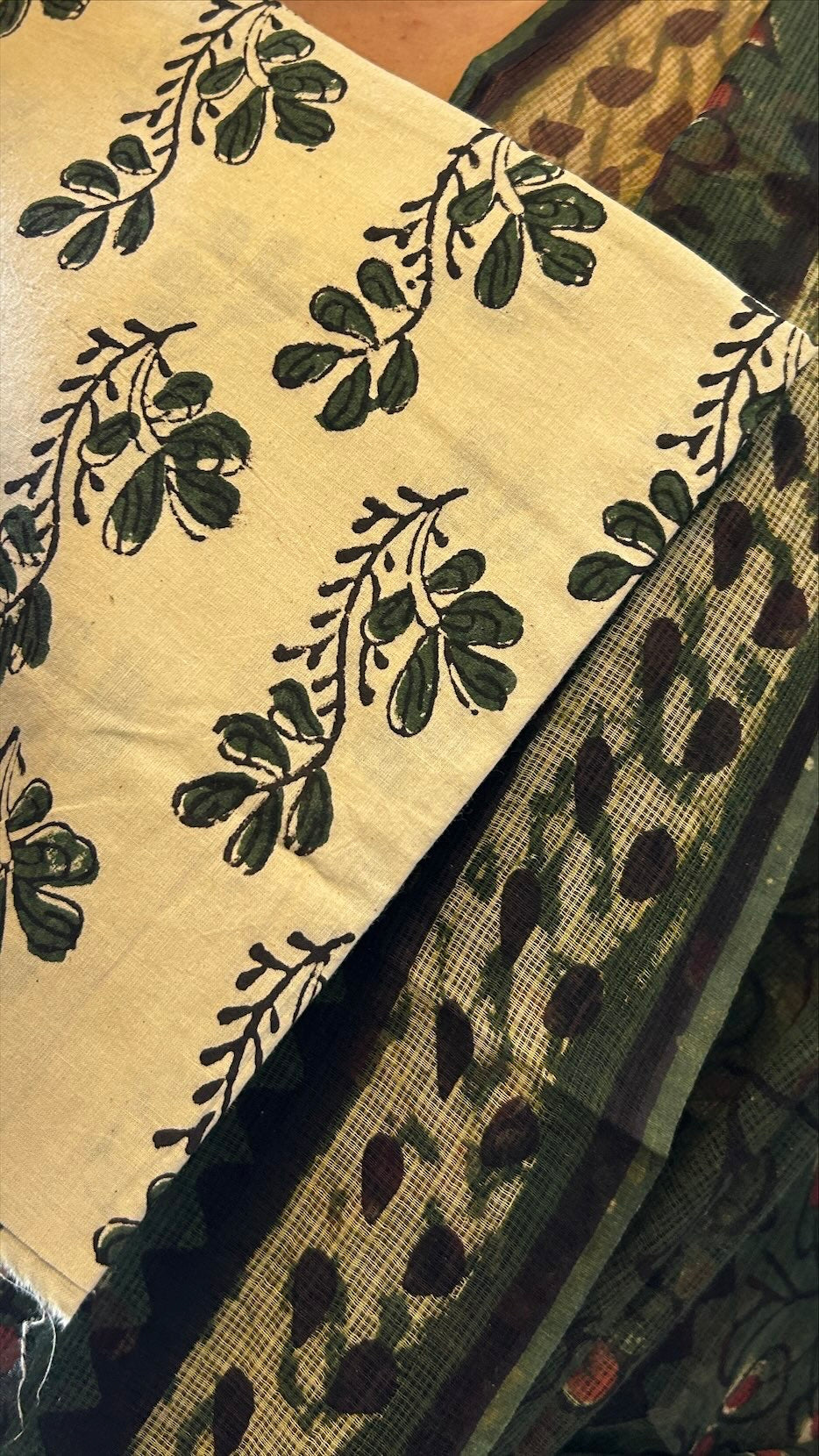 Green kota saree