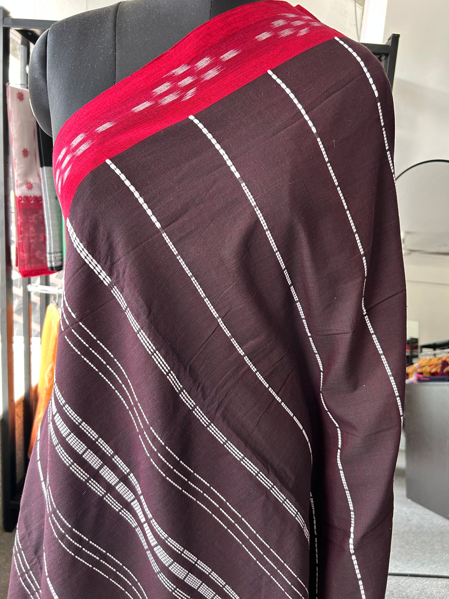 BROWN BEGAMPURI SAREE