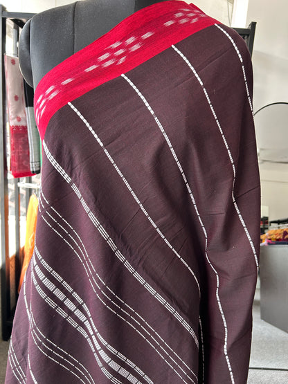 BROWN BEGAMPURI SAREE