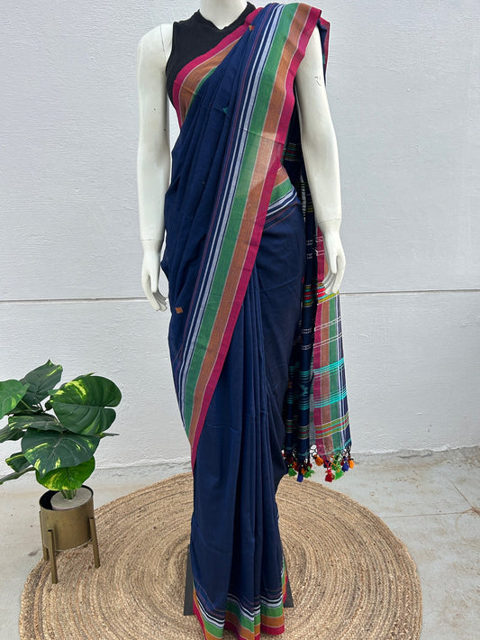 BLUE MERCERIZED COTTON BHUJODI