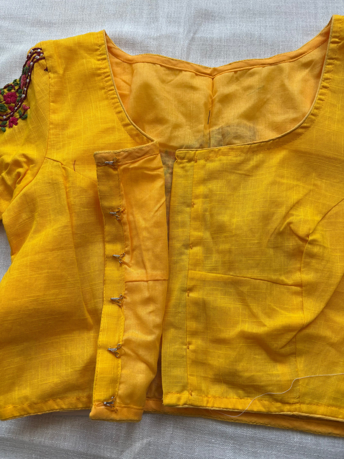 Yellow Embroidered blouse