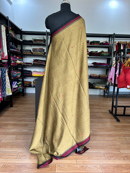 BROWN DHANIAKHALI SAREE