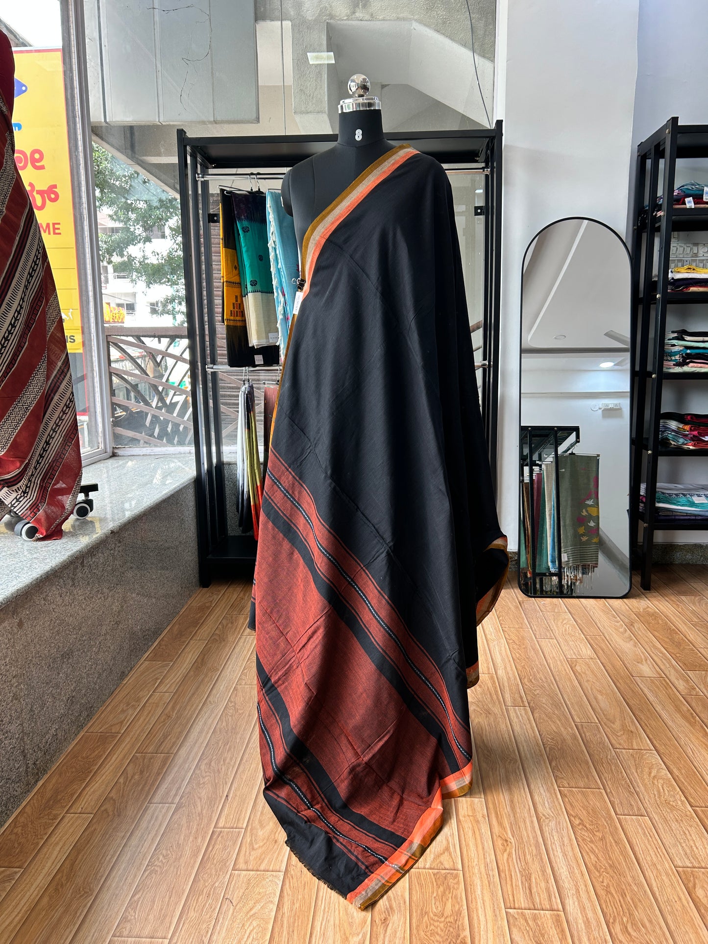 BLACK DHANIAKHALI SAREE