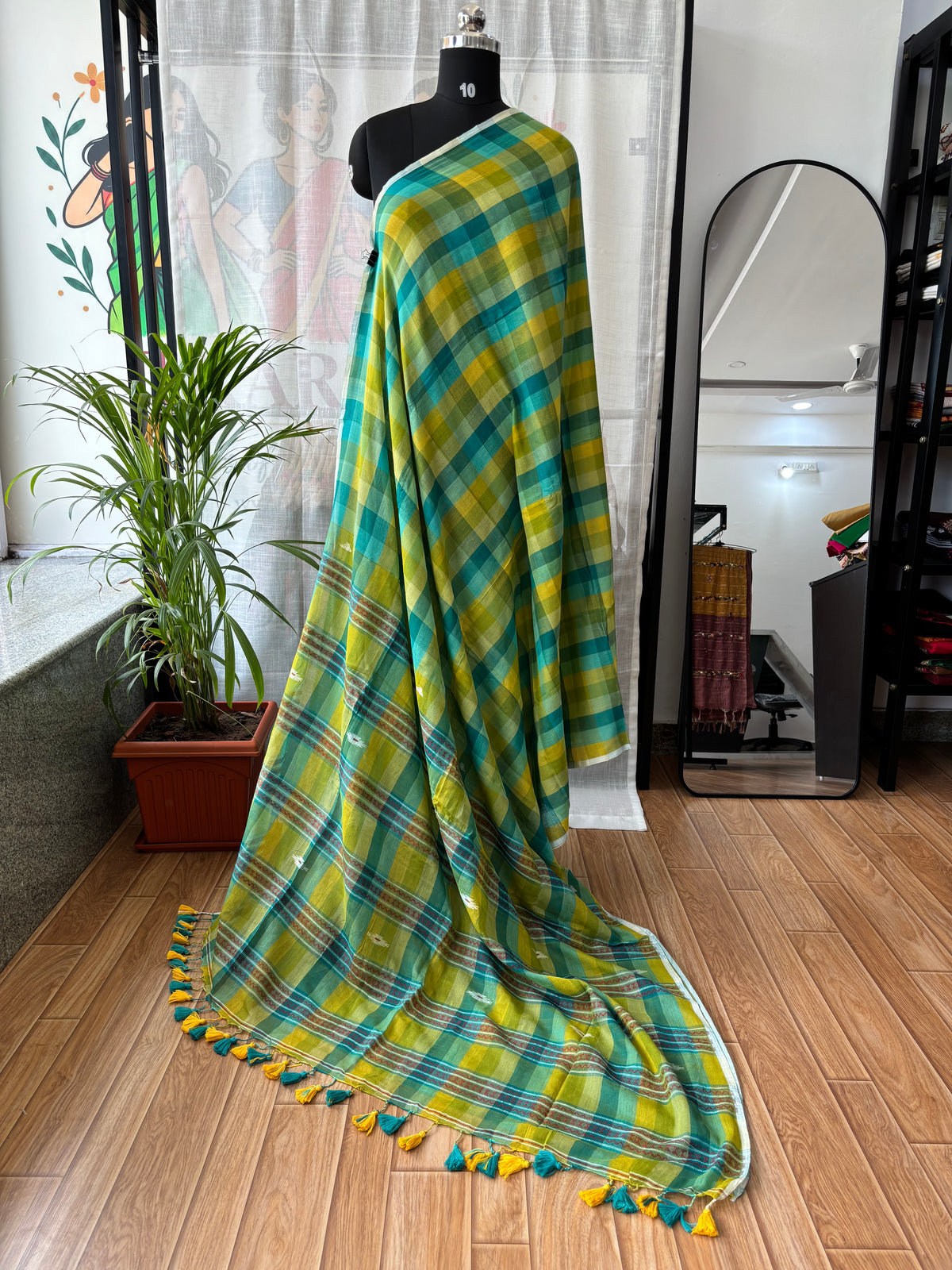 GREEN INSPIRED BHUJODI SAREE