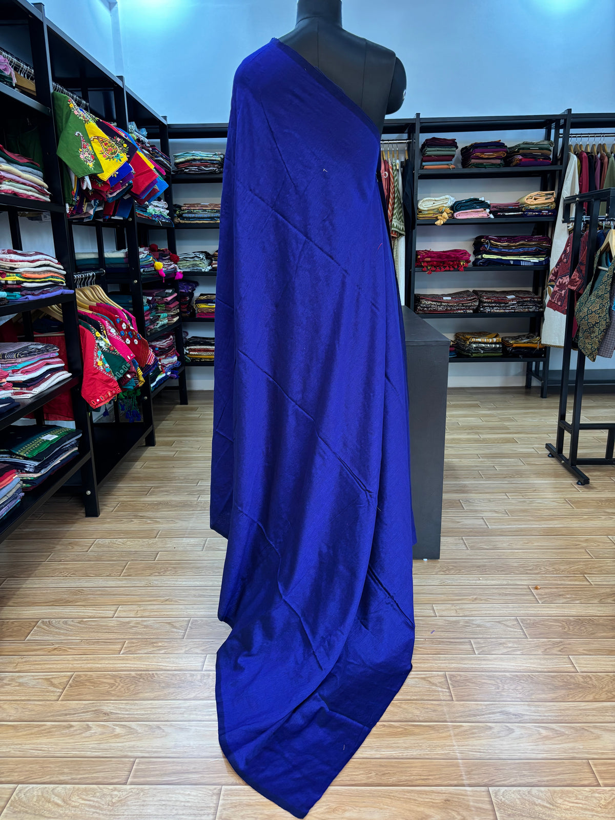 DARK BLUE ACRYLIC SAREE