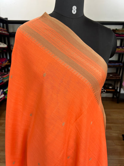 ORANGE DHANIAKHALI SAREE