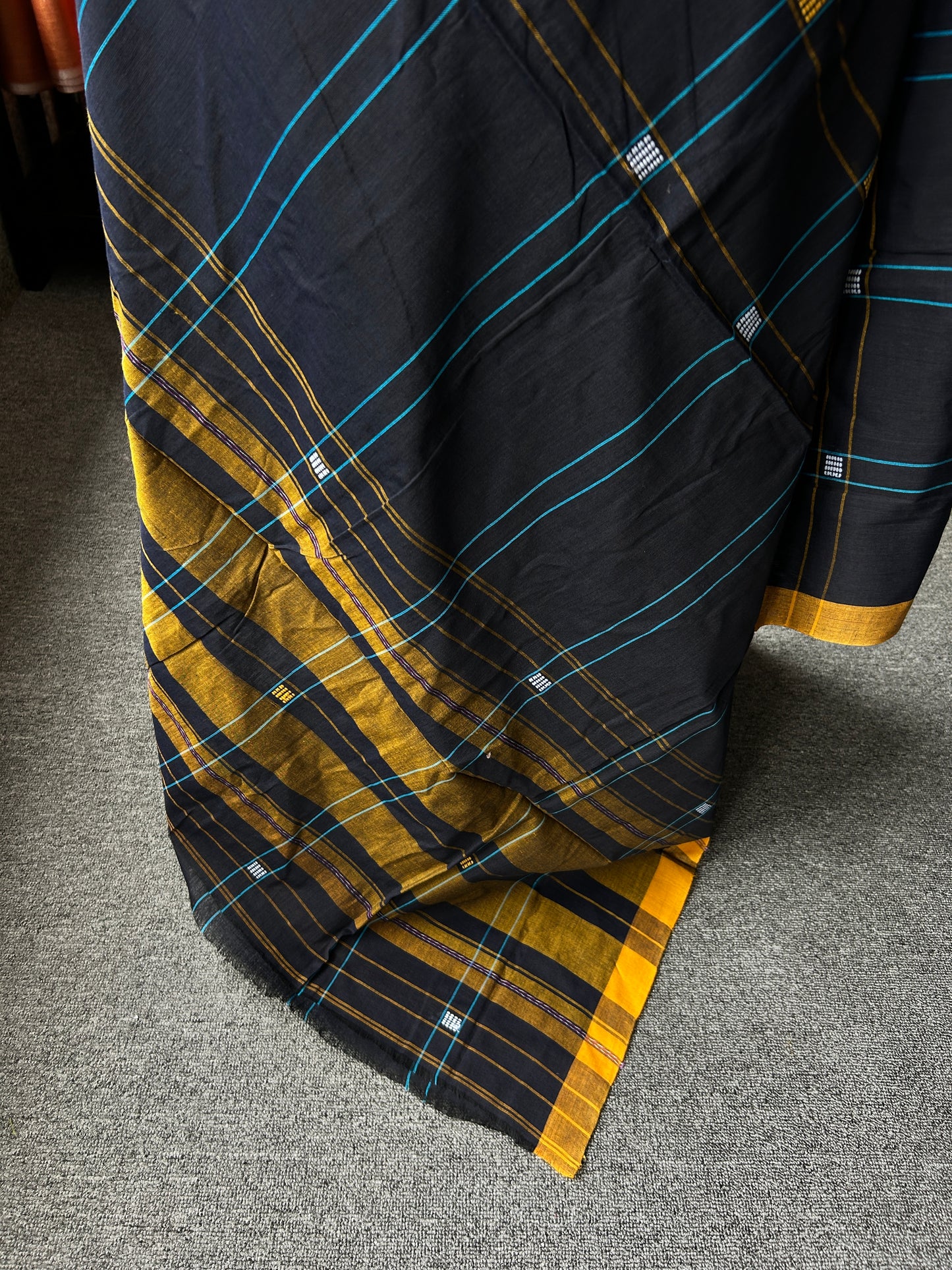 BLACK DHANIAKHALI SAREE