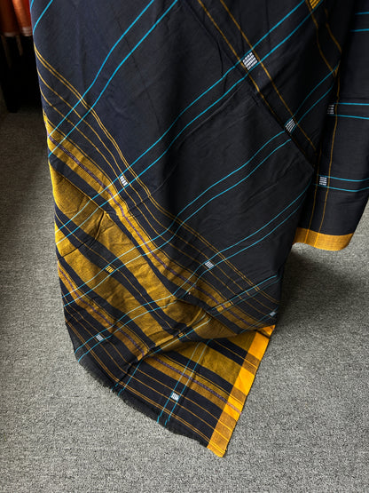 BLACK DHANIAKHALI SAREE