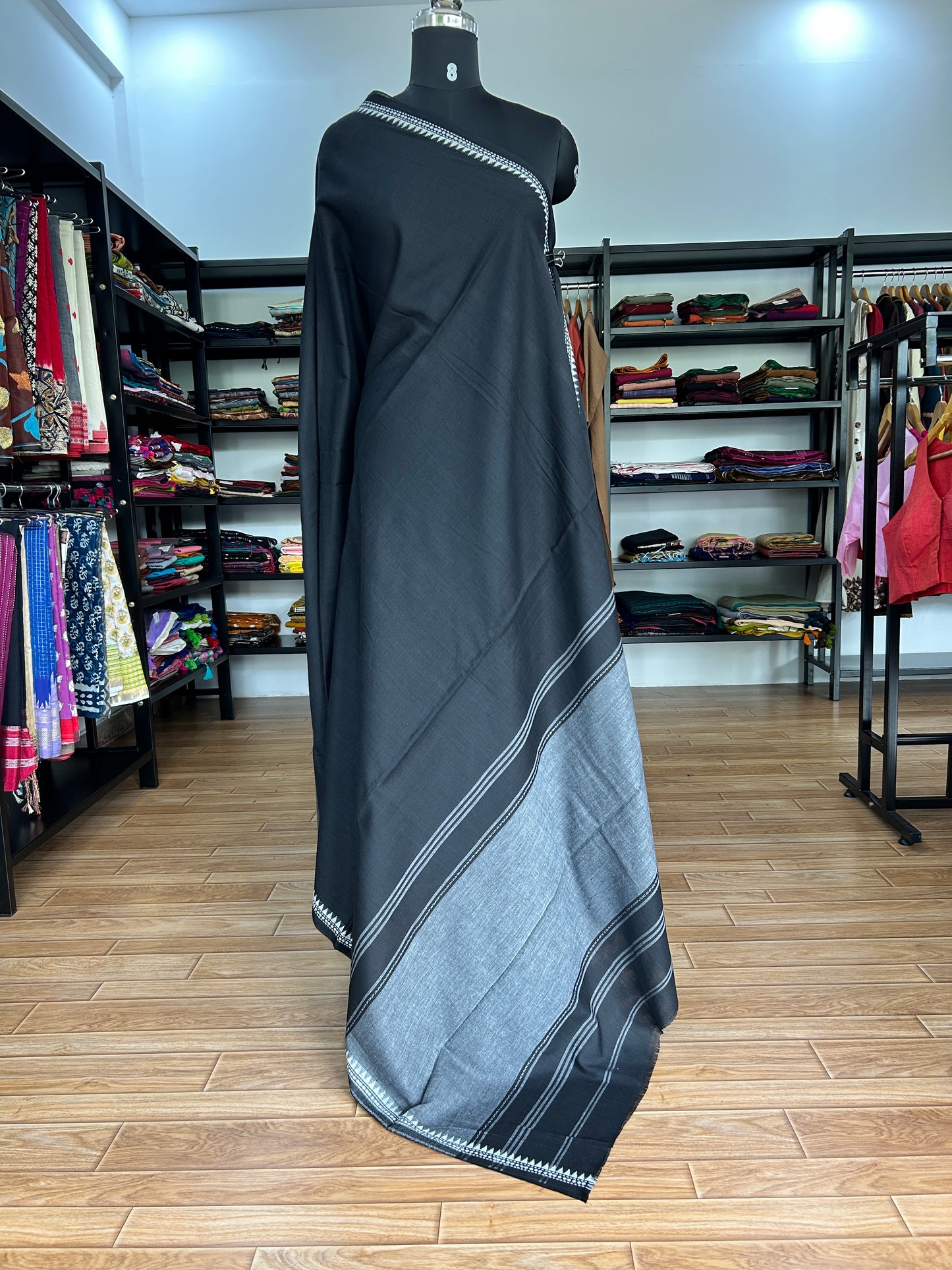 BLACK DHANIAKHALI SAREE