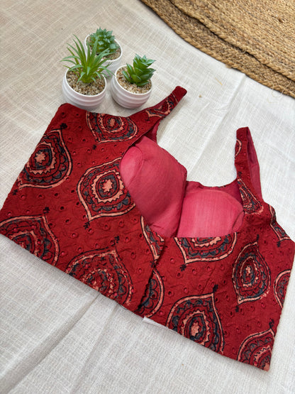 MAROON HAKOBA BLOUSE