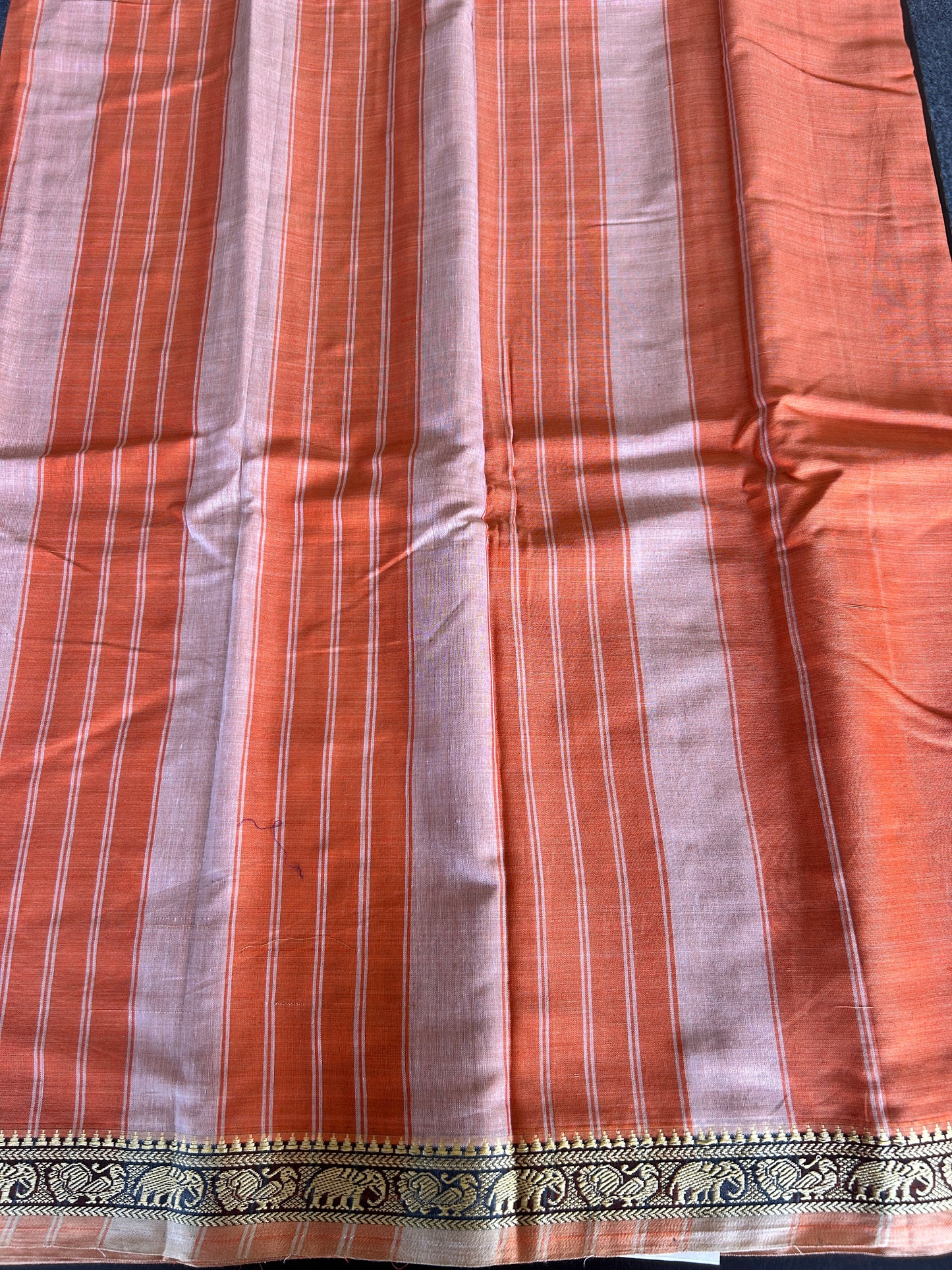 ORANGE NARAYANPET SAREE