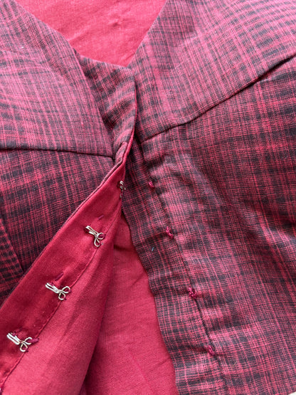 RED COTTON BLOUSE