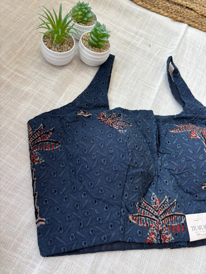 NAVY BLUE HAKOBA BLOUSE