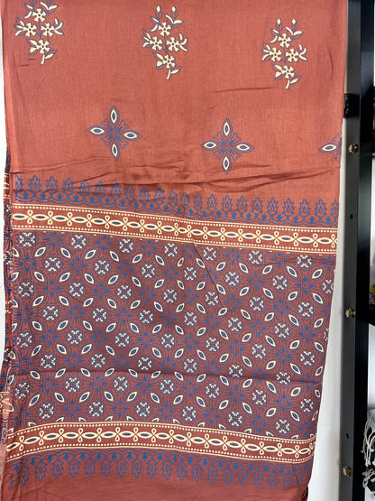 BLUE GAMTHI COTTON SUIT