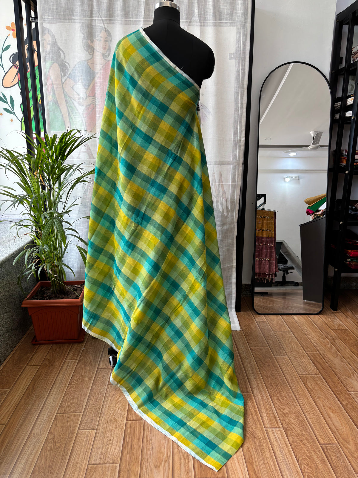 GREEN INSPIRED BHUJODI SAREE