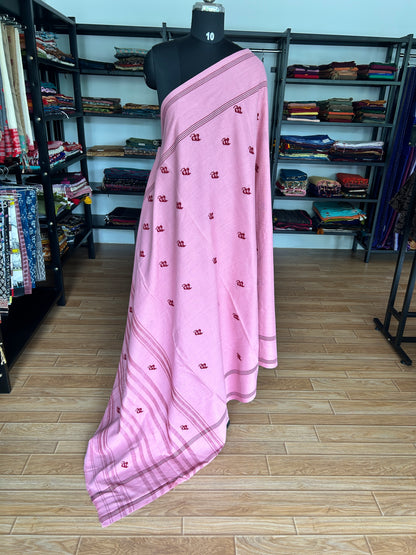 PINK DHANIAKHALI SAREE
