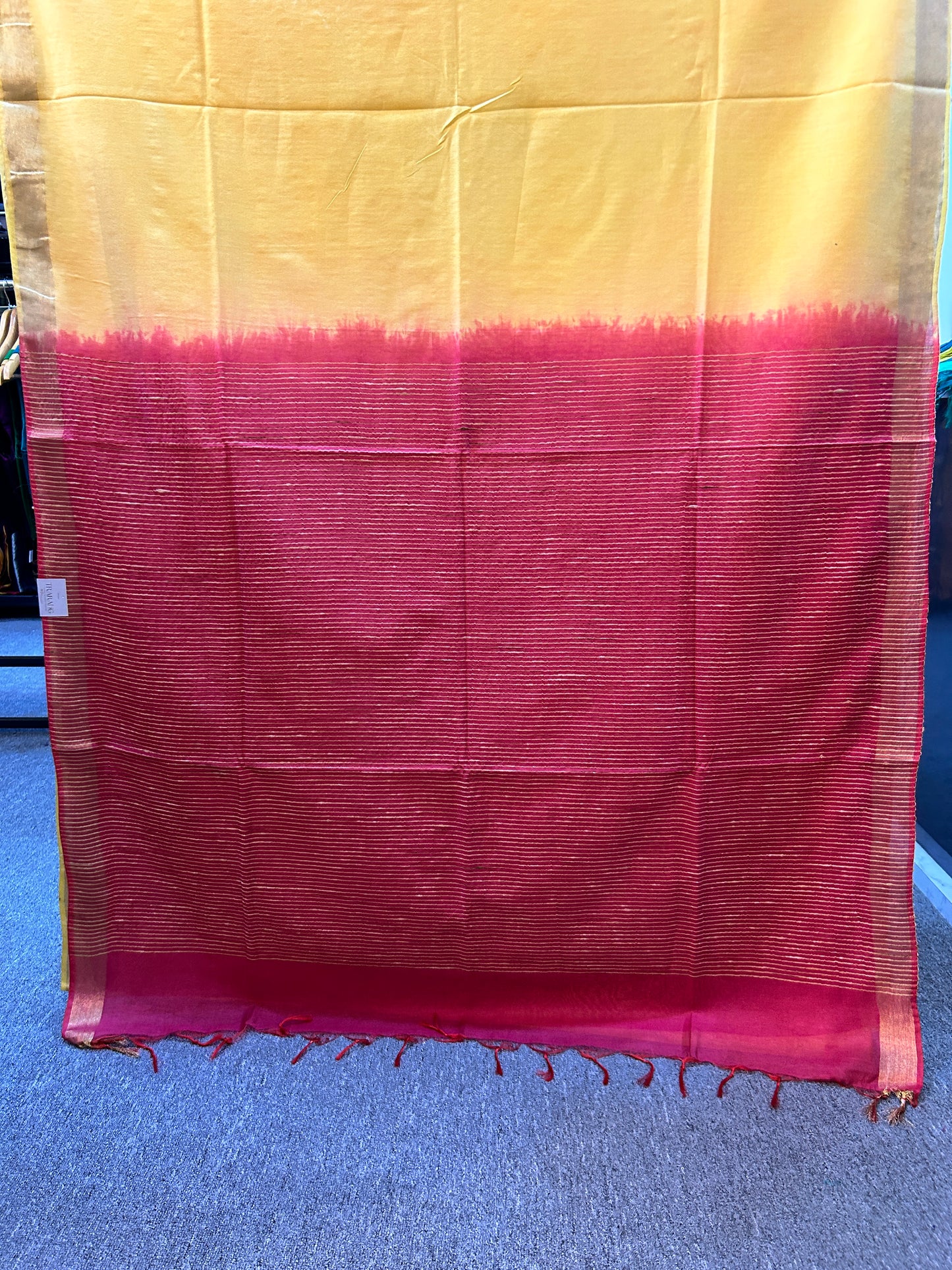 YELLOW BANANA COTTON SAREE