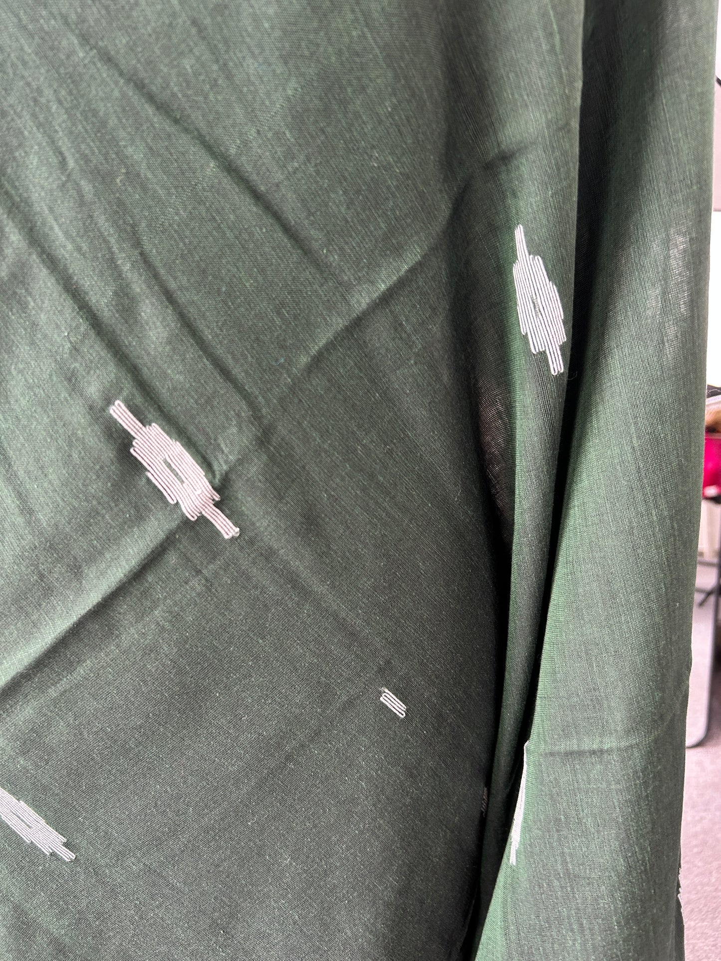 GREEN MUL JAMDANI SAREE